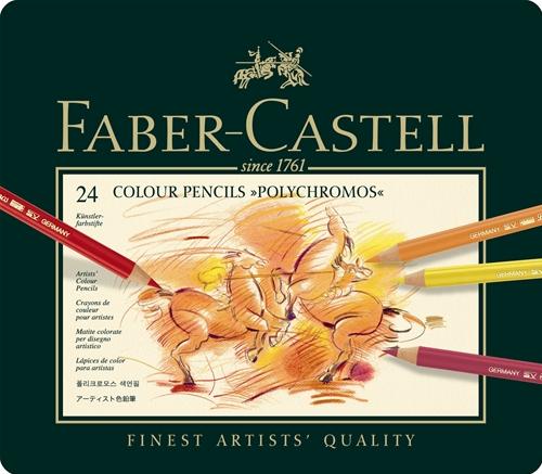 【FABER-CASTELL】輝柏110024藝術家級油性色鉛筆 - 24色