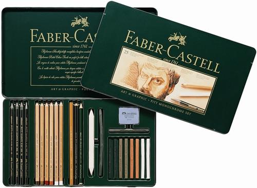 【FABER-CASTELL】輝柏 112961PITT炭精筆綜合 25入