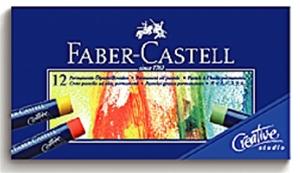 【FABER-CASTELL】輝柏127012 創意工坊油性粉彩條 12色