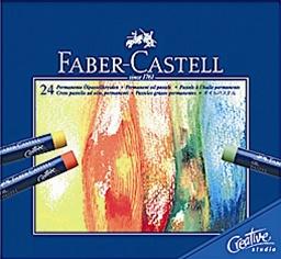 【FABER-CASTELL】輝柏127024 創意工坊油性粉彩條 24色