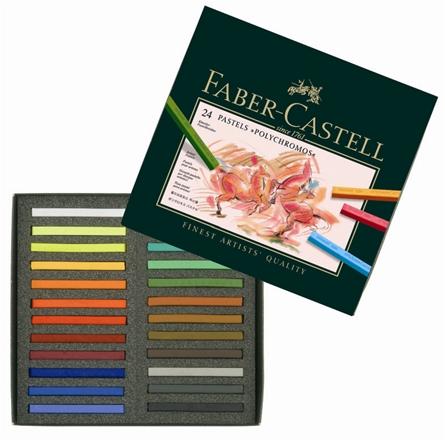 【FABER-CASTELL】輝柏128524藝術家級粉彩條 - 24色