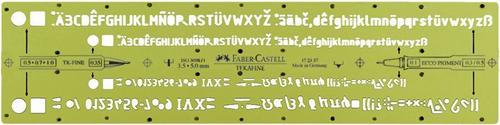 【FABER-CASTELL】輝柏 172357 自動鉛筆用字規 