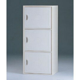 【潔保】塑鋼系統櫃系列-CP-3403 牙白櫃體牙白門片