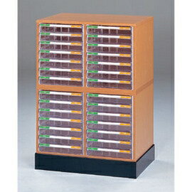 【潔保】木質公文櫃系-森之風 B4-8107Hx2+B4-01 雙排文件櫃+底座
