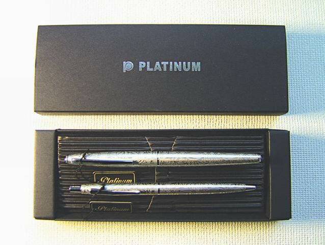 PLATINUM 白金牌B-250、W-350 原子筆+鋼珠筆 2支入對筆 / 組