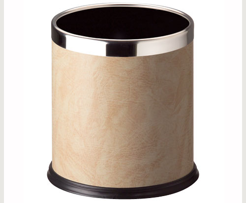 C45S-20 米黃人造皮 圓型雙層桶 / 個
