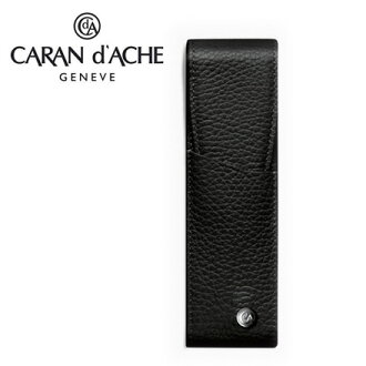 CARAN d'ACHE 瑞士卡達 LEMAN 利曼系列 小牛皮筆套. 黑(2)