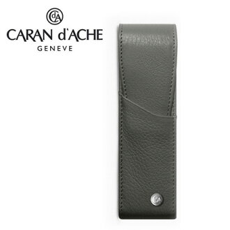 CARAN d'ACHE 瑞士卡達 LEMAN 利曼系列 小牛皮筆套. 灰(2)