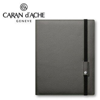CARAN d'ACHE 瑞士卡達 LEMAN 利曼系列 小牛皮A5筆記本.灰