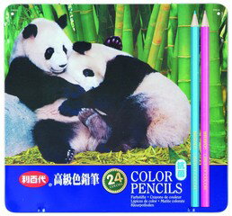 【利百代】貓熊抗菌色鉛筆(24支/盒)CC046 (促銷)