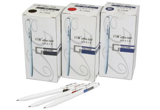 【巨倫】A-1305白桿自動原子筆