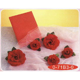 【宏吉】布絨花(中紅) #0-71B3-0
