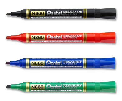 【Pentel飛龍】N860 經濟型 平頭油性筆 