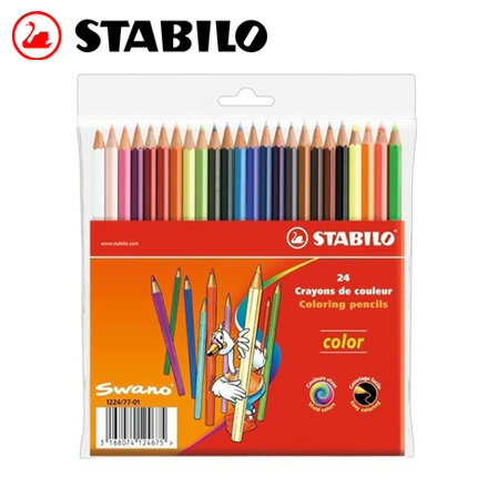 STABILO 德國天鵝 Color 系列六角形色鉛筆(1224/77-01) 24色 / 盒