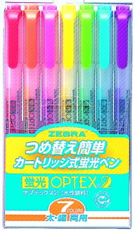 【利百代】OPTEX2環保螢光記號筆7色袋WKT4-7c