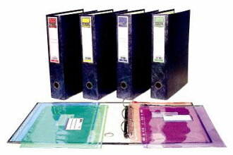 【自強文具】240D資料袋專用夾(銀黑) (箱裝)