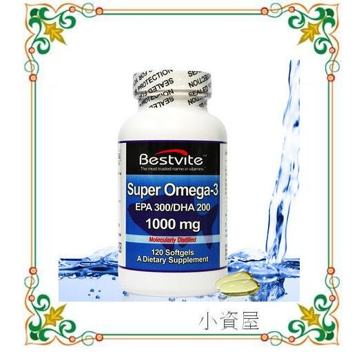 【小資屋】美國Bestvite 必賜力 超級Omega-3魚油膠囊 有效日期2018.8