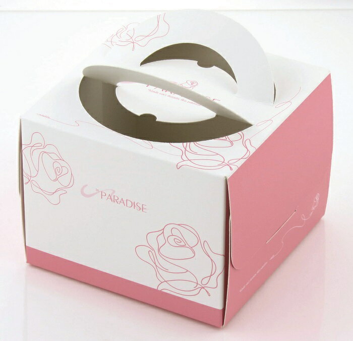 【基本量】4吋手提蛋糕盒/玫瑰系列 /300個