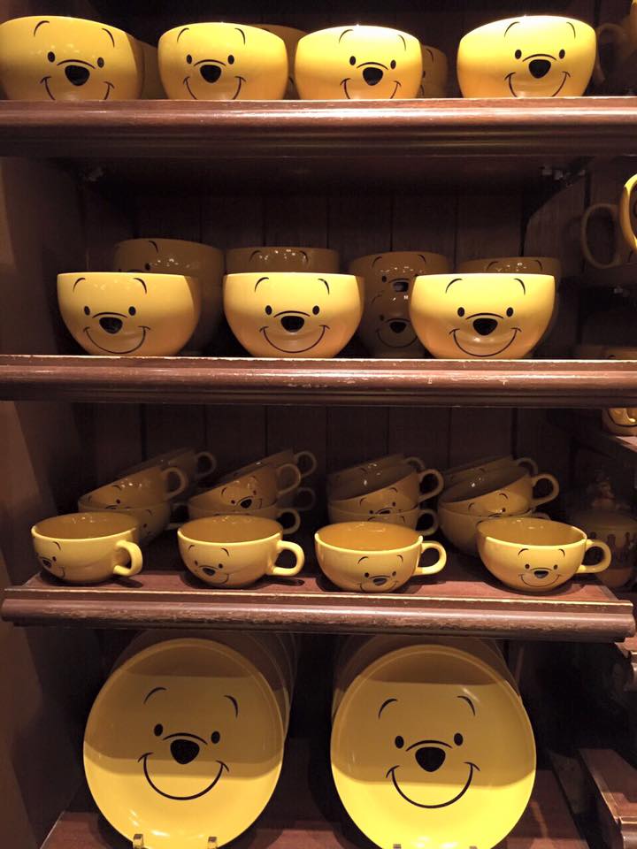 【真愛日本】15101300013 樂園限定大湯碗-維尼 迪士尼 維尼家族 POOH 迪士尼樂園限定 茶碗 湯碗 餐具