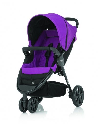 Britax - B-Agile單手收豪華三輪手推車 (紫) 加購Britax - Baby-Safe提籃享特價優惠!