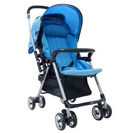 【悅兒樂婦幼用品舘】EMC 幸福雙向輕便車C610 (紳士藍)