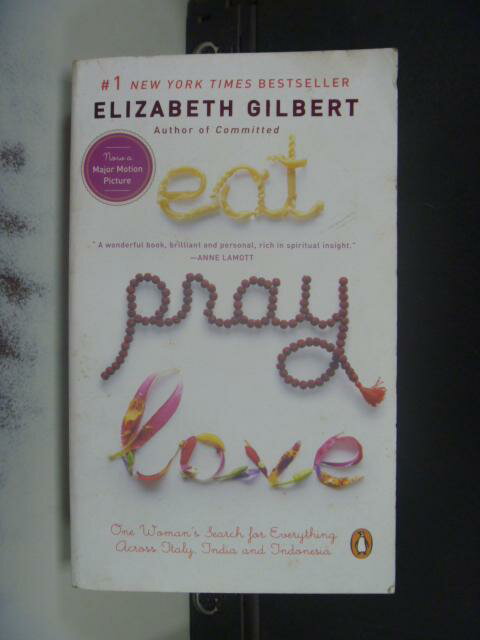 【書寶二手書T1／原文小說_HGG】Eat, Pray, Love_ELIZABETH GILBERT