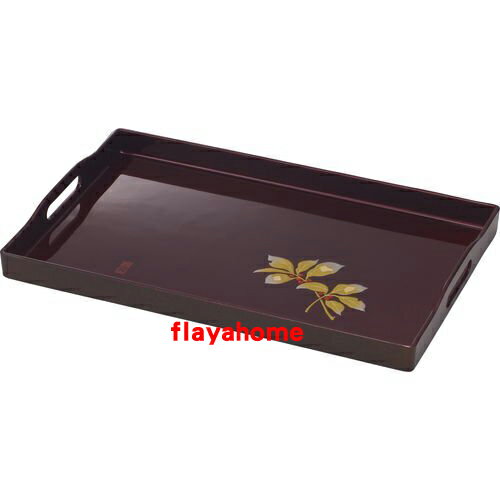 《富樂雅居》日本製 漆器 金葉托盤/茶盤(方)