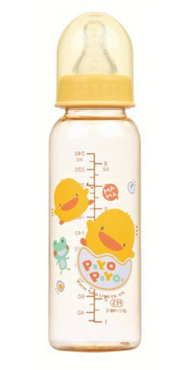 Piyopiyo 黃色小鴨 媽咪乳感標準口徑PES防脹氣奶瓶 240ml