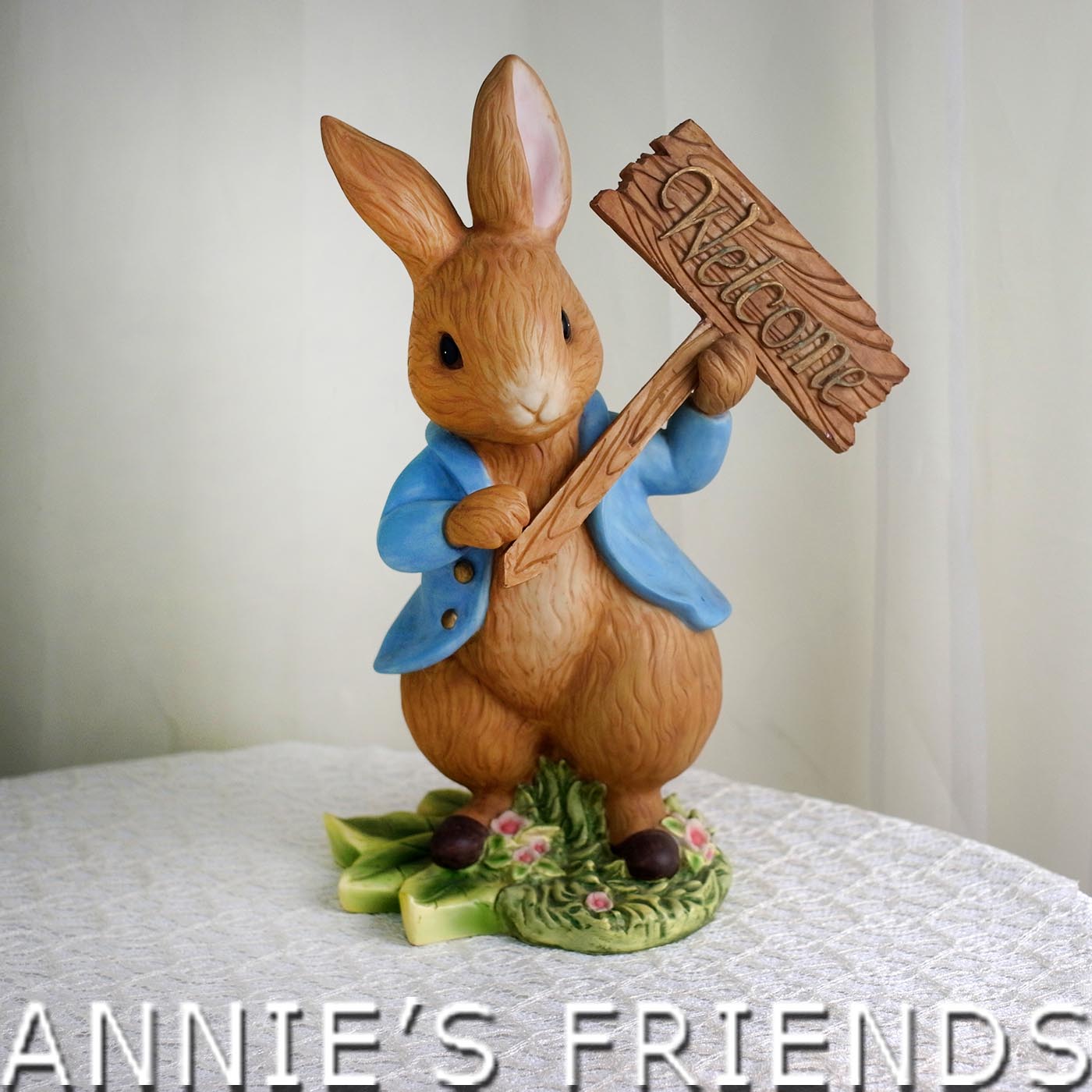 AnniesFriends 比得兔 Peter Rabbit welcome立兔存錢筒40CM 精緻 俏皮 傢飾