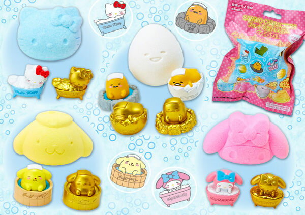 日本直送 Sanrio 三麗鷗 凱蒂貓 美樂蒂 布丁狗 蛋黃哥 香氛入浴劑 單售 一共10款圖案 (隨機出貨)