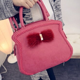 貝殼包手提包-可愛優雅蝴蝶結裝飾肩背女包包4色72an8【獨家進口】【米蘭精品】