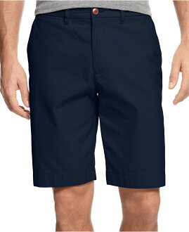 美國百分百【Tommy Hilfiger】短褲 TH 休閒褲 百慕達褲 五分褲 深藍色 男 大尺碼 多尺碼 29 30 32 38 40腰 F136