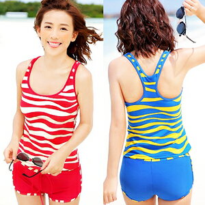 經典結合.斑馬紋加大二件式泳衣(二件式泳裝.兩件式泳衣.兩件式泳裝.游泳衣.溫泉泡湯泳裝.比基尼.專賣店.特賣會.推薦.哪裡買)E311-A15006