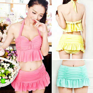 清新甜美.立體剪裁比基尼二件式泳衣(二件式泳裝.2件式泳衣.游泳衣.溫泉泡湯泳裝.泡湯泳衣.比基尼.專賣店.特賣會.推薦.哪裡買) E311-A15011