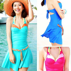 獨特氣質.色塊拼接加大連身泳衣(連身泳裝.連體泳衣.連體泳裝.游泳衣.溫泉泡湯泳裝.溫泉泡湯泳衣.推薦.哪裡買.特賣會.專賣店)E311-A15022