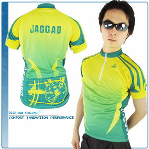 JAGGAD 檸檬綠短袖車衣.自行車.腳踏車.單車.小折.騎行服