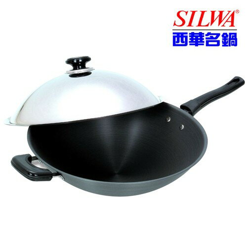《西華SILWA》37CM超硬陽極炒鍋(單柄)
