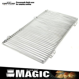 【CAMP-LAND】焚火台折疊烤肉網(XL號)(烤肉爐配件.戶外.野炊.便宜)