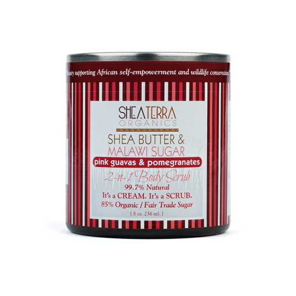 【SHEA TERRA】 乳油木果馬拉威糖雙效身體去角質(粉紅石榴)