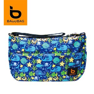 【微笑MIT】Jamie/BAUUBAG-潔米寶貝海底世界斜肩包 B141030FB(藍)01900087-02055