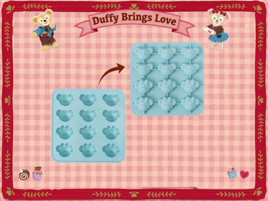 【真愛日本】16012600036 甜蜜情人節-巧克力造型模具 2016情人節 達菲 雪莉玫 Duffy熊 料理模具