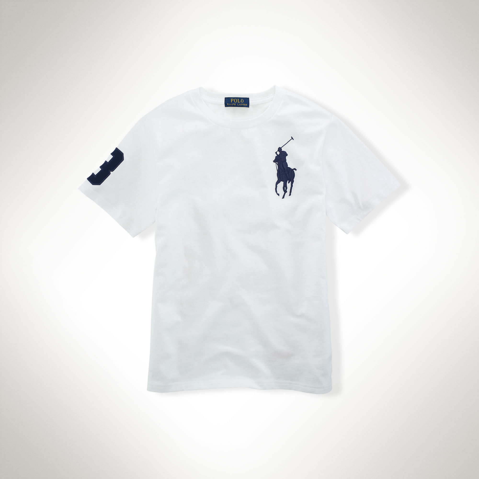 美國百分百【Ralph Lauren】T恤 男衣 RL 短袖 上衣 T-shirt Polo 大馬 白色 XS S號 E102