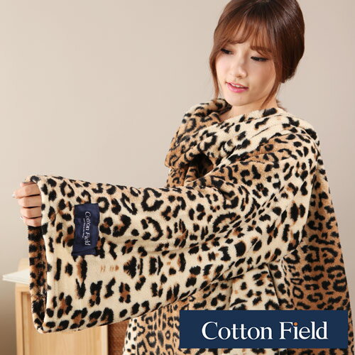 【金錢豹】超細纖維印花創意袖毯(137x180cm)