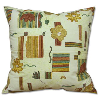 【鬱金香】純棉印花抱枕-桔(60x60cm)