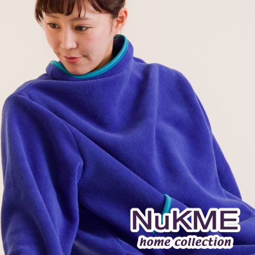 棉花田【NuKME】時尚多功能創意袖毯-皇家藍