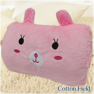 【小粉兔】可愛造型多功能暖手抱枕(32x25cm)