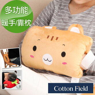 【小狸貓】可愛造型多功能暖手抱枕