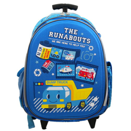 【真愛日本】15071500009 拉桿後背包-底片多圖藍三麗鷗家ShinKanSen 藍色新幹線背包 書包