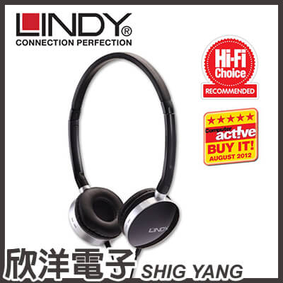 ※ 欣洋電子 ※ LINDY林帝 輕型 頭戴式 Hi-Fi耳機(20257)  