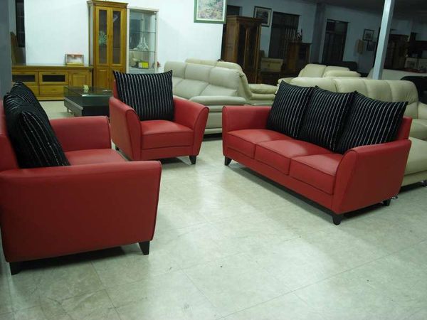 【石川家居】SA-22 輕巧紅色座墊牛皮現代沙發 可訂色 台灣製造